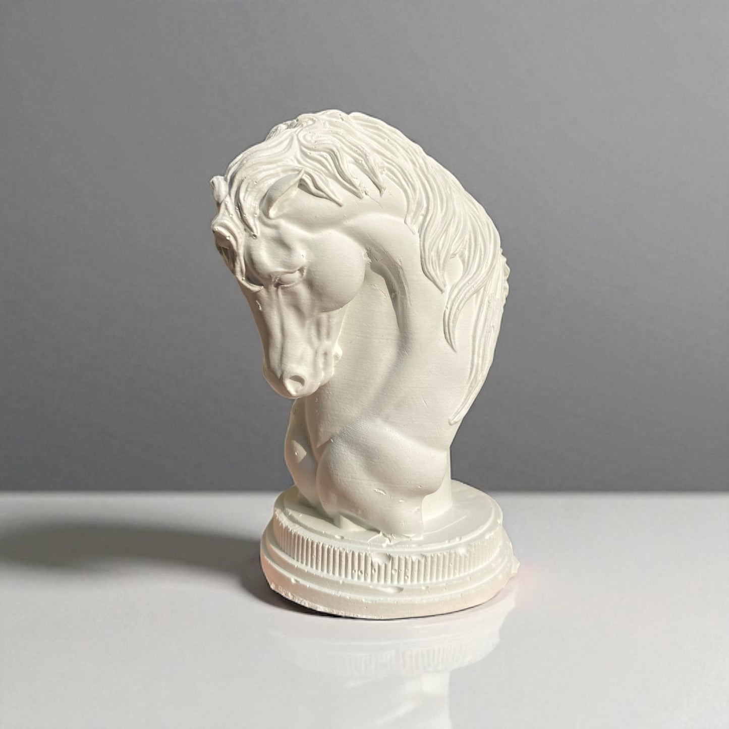 Ivory Stallion — a sculptural horse