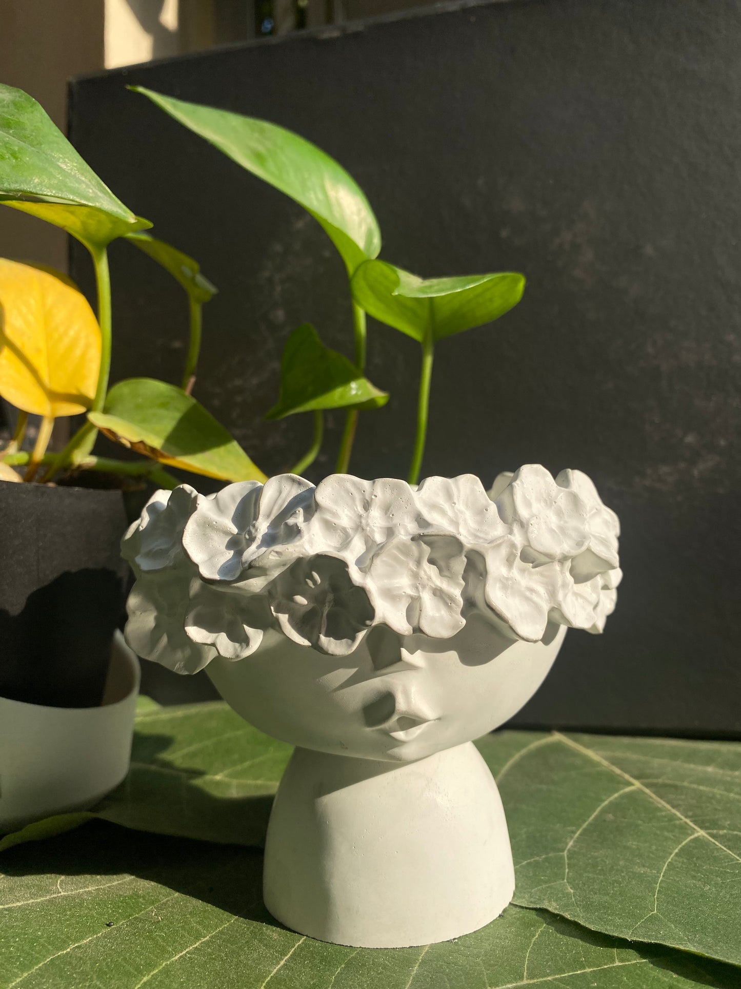 Flora Bloom — Pedestal Garden Candle Bowl