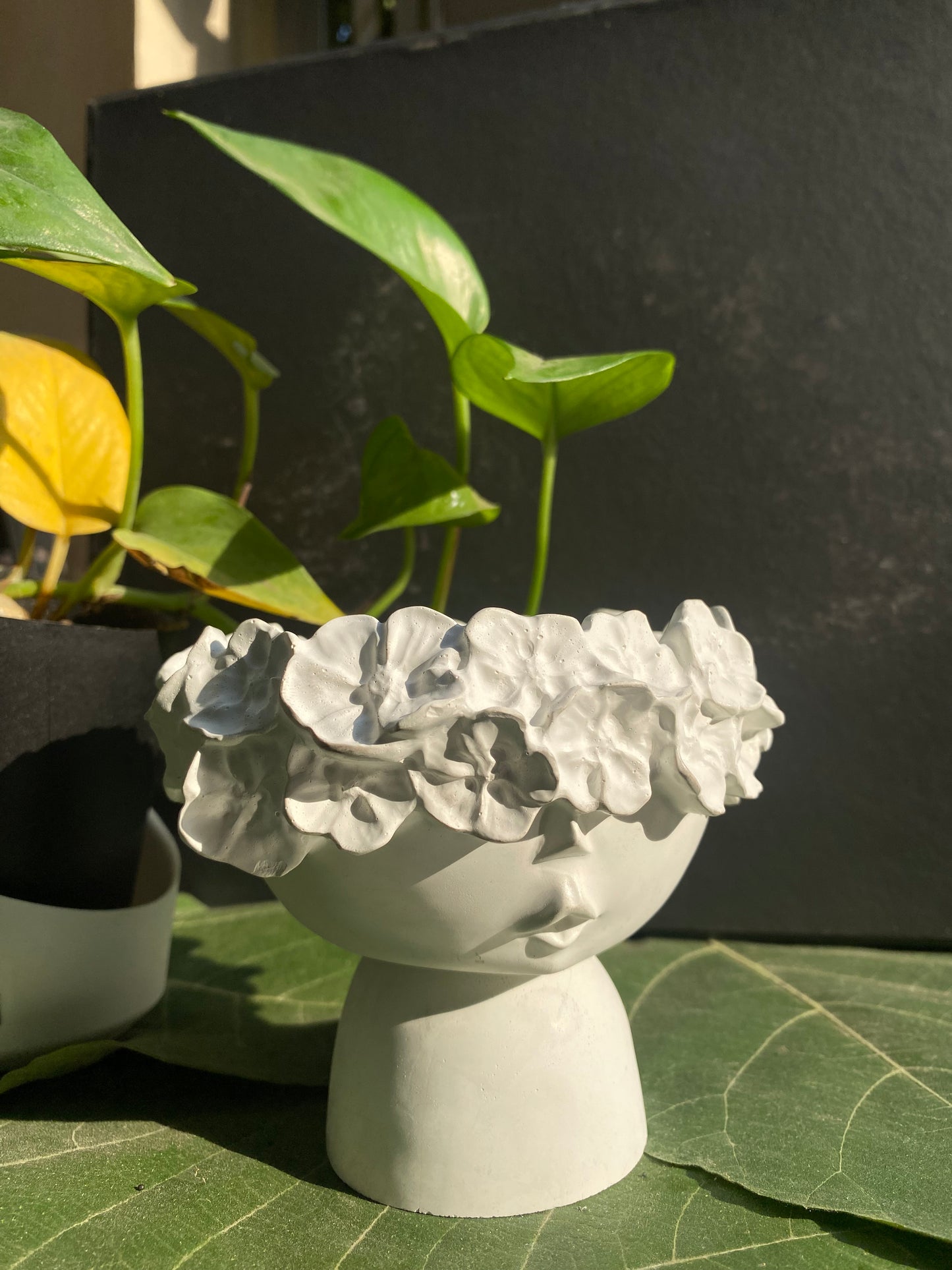 Flora Bloom — Pedestal Garden Candle Bowl