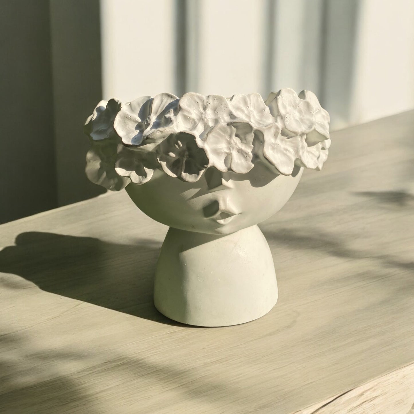 Flora Bloom — Pedestal Garden Candle Bowl
