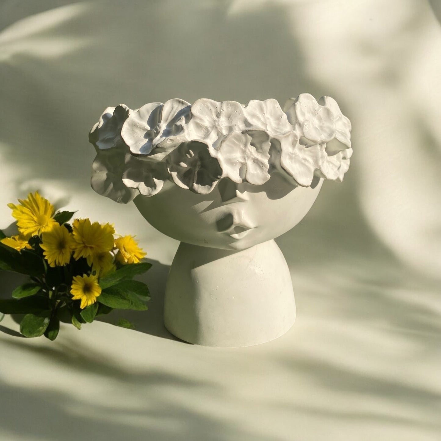 Flora Bloom — Pedestal Garden Candle Bowl