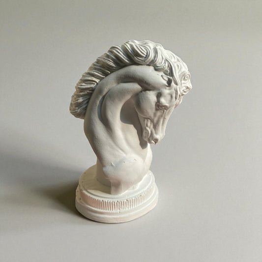 Ivory Stallion — a sculptural horse