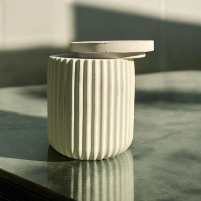 The Duo Bloom Set — Marbled Tray + Candle Cups